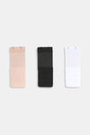 Zivame (Pack of 3) Bra Hook Extenders - Black Skin White — thumbnail 8